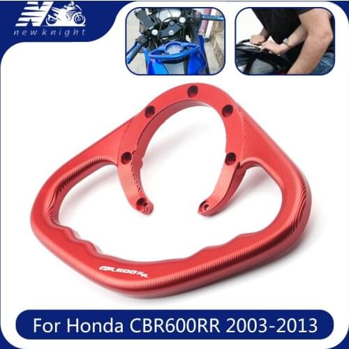For Honda CBR600RR 2003-2013 Motorcycle Aluminum Alloy Passenger Handgrips Hand Grip Tank Grab Bar Handles Armrest Accessories