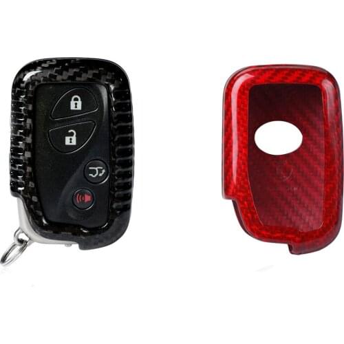 Car Accessories Carbon Fiber Smart Key Cover Key Case Key Fob box For LEXUS ES(2006-2014) GS LX RX GX Stickers
