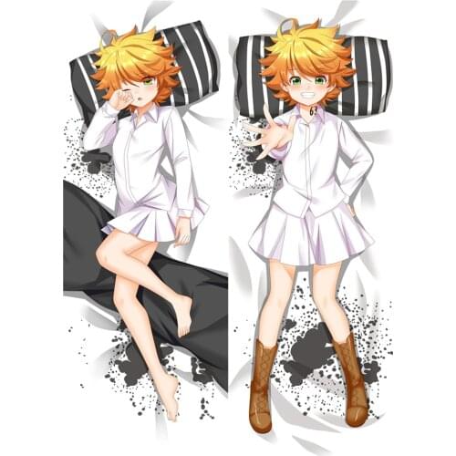 Anime The Promised Neverland Emma Hugging Body Case Pillow Cover Home Bedding
