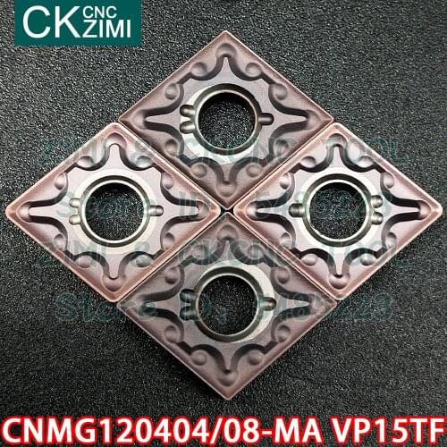 CNMG120404-MA VP15TF CNMG120408-MA VP15TF Carbide Inserts External Turning Tools CNC Metal Lathe Tools CNMG for stainless steel