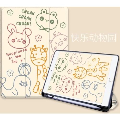 Pencil Holder Case For iPad Air 3 10.5 inch 2019 7th 10.2 8th 2020 10.9 Air 4 Mini 5 Pro 11 12.9 Smart Cover 6th 7th Gen Cover