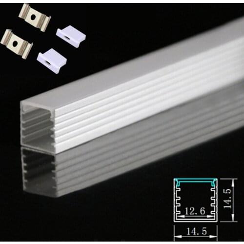 DHL 10-100PCS 1m LED aluminum profile Led Line light 3528 5050 5630 for hard/soft led strip,milky cover Led aluminum channel