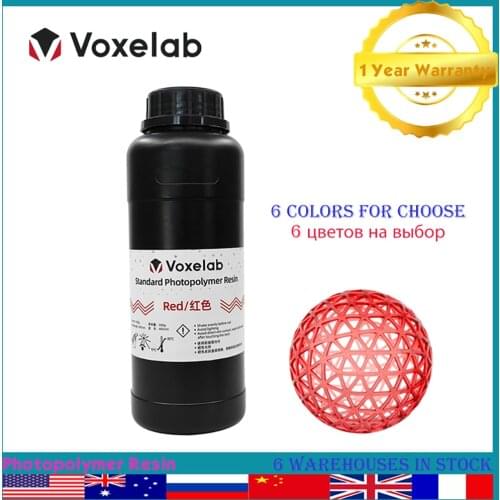 Voxelab 405 nm Photopolymer Resin LCD 3D Printer 500g Liquid Photopolymer Resin UV Printer 3d For Elegoo/Anycubic/Voxelab/Qidi