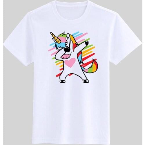 Animal unicorn cartoon t shirt for girls tshirt girl t-shirt anime children clothing kids clothes boys funny graphic t shirts