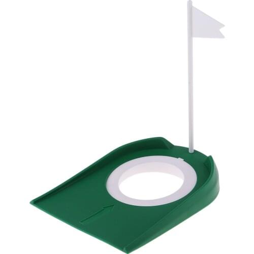 Golf Putting Hole And Flag for Practicing Cup Training Aid Golf Putter Mat Accs