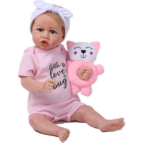 Saskia full silicone reborn doll 22in artificial seed reborn doll