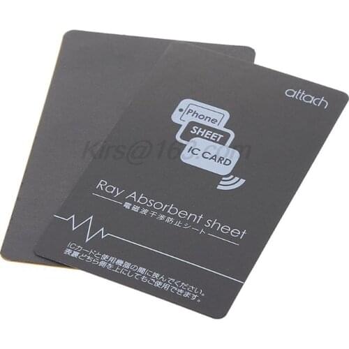 Grey Anti-Metal Magnetic NFC Sticker Paster for iPhone Cell Phone Bus Access Control Card IC Card Protection Supplies