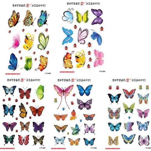 Lovley Butterfly Wall stickers Suitcase Laptop Decor Fashion Home Decor Art PVC Vinyl DIY Wallpaper Small Gifts