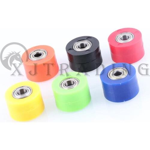 8/10MM Guide Sprockets Bearing Roller Pulley Wheel Tensioner Guide For Pit Dirt Bike Motorcycle Drive Chain 6 Colors
