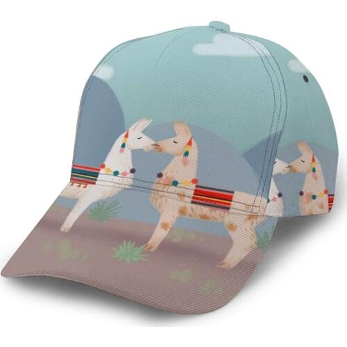 CINESSD 2020 New Baseball Cap Fishing Caps Men Outdoor Hunting Hat Hiking Hat Llama Pattern