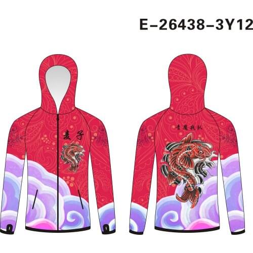 2020 New Style Custom Zip Hooded Fishing Suits Outdoor Quick-dry Sunscreen Breathable Fishing Clothes Anti-mosquito Cn(origin)