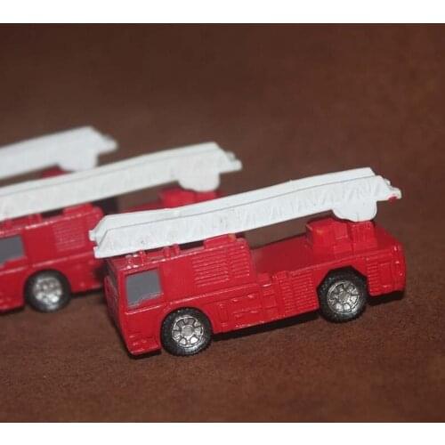 New Special Die-casting PVC Simulation Fire Truck Model Scene Home Display Collection Furnishings Toys For Children