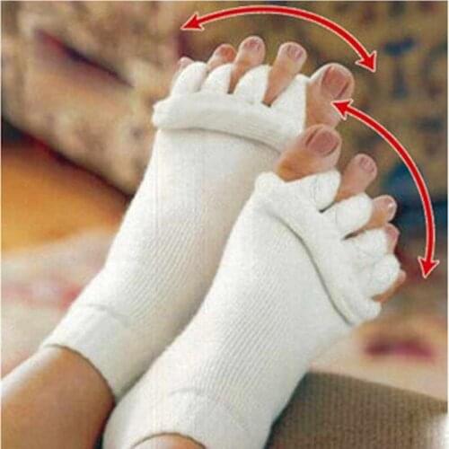 Five Toes Separators Socks Corrector Bunion Adjuster Foot Care Orthopedic Straightener Socks for Pedicure-30