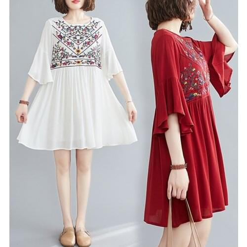REGRTEDARLING Summer Dresses With Sleeves