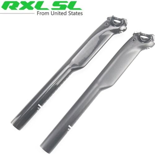 No Logo Road Bicycle Carbon Seatpost 31.6*400mm 3K Gloss Seatposts Carbon Mtb Bike Seat Post Mountain Breaking Wind Seatpost