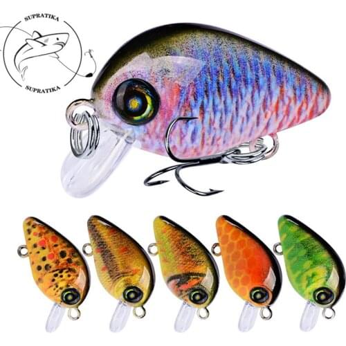 3D Eyes Anti-Corrosion Bionic High Quality Fishing Lure Hard Bait 28.5mm/2g Artificial Crank Freshwater Plastic Fishing Bait