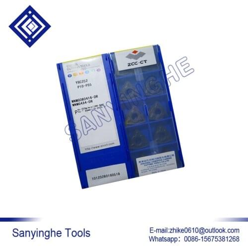 Free shipping high quality 10pcs/lots YBC252 WNMG080416-DR cnc carbide turning inserts