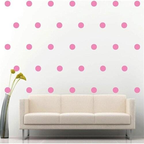 Nordic Waterproof 10CM 20Pc Round Point Cartoon Wall Sticker Childrens Room Kindergarten Wall Sticker Photography Props