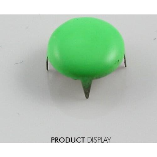 Craft Metal Candy Green 4 Studs Prong Cone Spike Spot Tack Nailhead Rivets 12mm Garment Cloth Bag Sewing Supplies 1000pc/K215