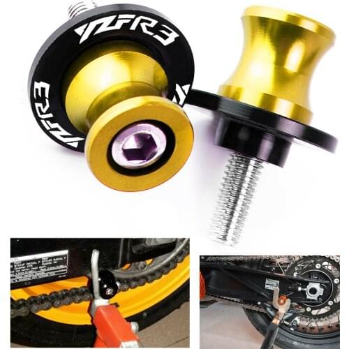 6mm For YAMAHA R3 YZF R3 YZF-R3 MT-03 YZFR3 2015 2016 2017 2018 2019 Swingarm Sliders Spools Paddock Stand Bobbins Swing Arm