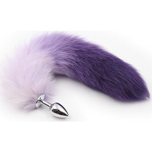 Fox Tail Plug Anal Stainless Steel Anal Butt Cosplay Couple Flirting Stimulator Sex Products Sex Toys