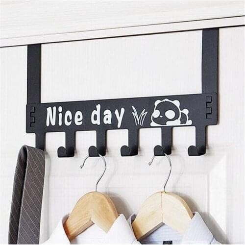 Seamless Door Hook Door Back Wall Hanger Door Clip Clothes Bag Key Storage Rack Household Hook Storage Holder