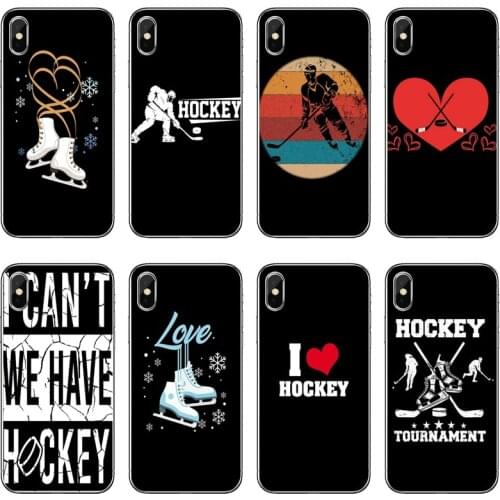 Love Ice Hockey Accessories Phone Case For Samsung Galaxy A71 A70 A60 A51 A50 A41 A40 A31 A30 A20E A21S A12 A10 A7 A5 A3