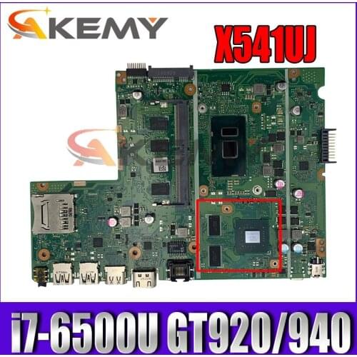 For ASUS X541UA X541UAK X541UVK X541UJ X541UV X541U F541U R541U Laptop motherboard W/ i7-6500U GT920/940 2GB 4GB-RAM 100% Tested