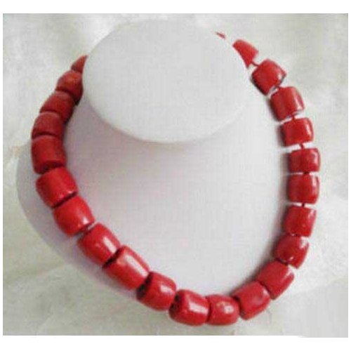 Hot sale new Style >>>>>Lovely! Tibet Red Coral Silver Necklace large beads 18"free shipping