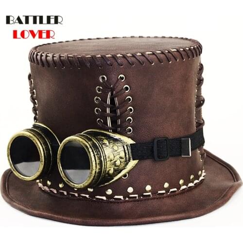 Hot Sale Victorian Steampunk Industrial Retro Gentleman Hat Woman Lolita Dance Party Hat Halloween Cosplay Prop Unisex Display