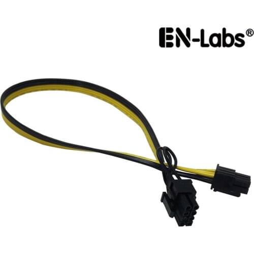 En-Labs PCIe 6pin to 8pin(6+2) Male to Male PCI-E Power Cable for GPU Power Supply Breakout Board Adapter for Ethereum Mining