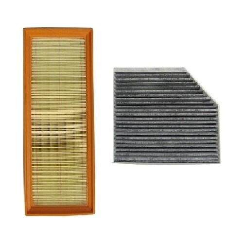 Air Filter Cabin Filter Set for Audi A5 8t 2007-/a5 Sportba/convertible 8f 2009-/audi Q5 8r 2008-2019 Model 2 Pcs Filter