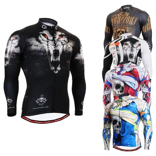 LIFE ON TRACK Mens Long Cycling Jerseys Comfortable-fitting MTB Bike Jersey Bicycle Clothing Tops Shirts For Male Ropa Ciclismo