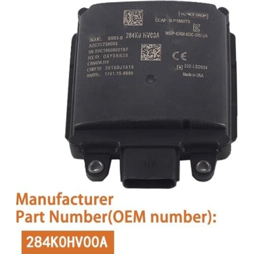 284K0HV00A Blind Spot Radar Module For Nissan Qashqai Rogue Sport 284K0-HV00A 284K0 HV00A Right Passenger Side Object Sensor