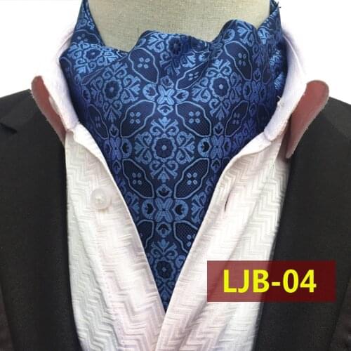 Men Neckerchief Style Suit Shirt Collar Warm Jacquard Fashion Business Scarf silk scarf British retro Printed scarves Wholesale