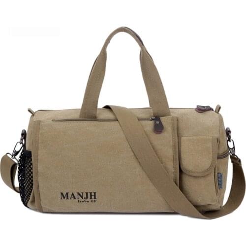 2020 New Large Capacity Men Luggage Hand Travel Bag Printing Word Vintage Canvas Womens Tote Bag Shoulder Bggs Malas De Viagem