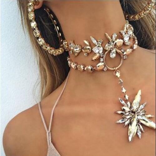 New fashion necklace collar luxury pendant choker statement choker necklace maxi jewelry