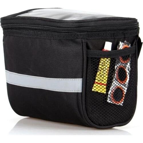 Bicycle Front Bag Large Capacity Waterproof Bicycle Front Handlebar Storage Bag Cycling Pouch Bike Accessories
