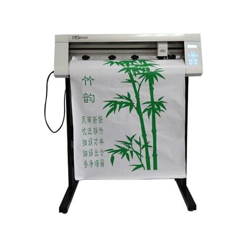Easy operate 630mm cutting width sticker paper pvc film cut plotter