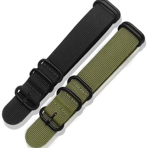 Brand Heavy duty Nylon strap 20mm 22mm 24mm NATO Zulu Watch Band Ring Buckle For Seiko No. 5 Citizen Casio Seagull Canvas Belt