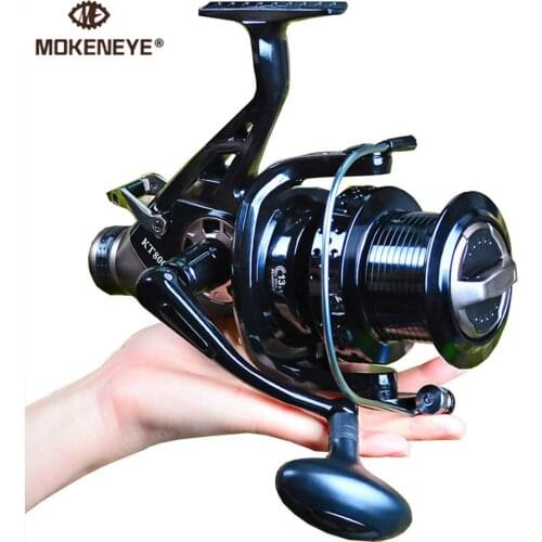 Fishing Reel Spinning Wheel CNC KT30-80 Rubber Handle Metal Line Spool 15~28kg Max Drag Double Unloading Force Far Throw Reel