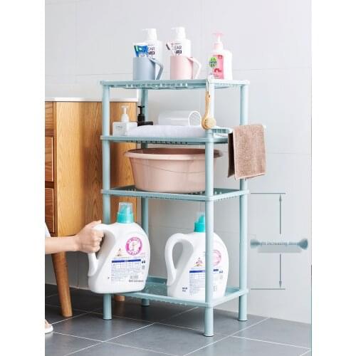 Bathroom storage rack toilet basin rack toilet plastic storage rack multi-layer tripod floor type