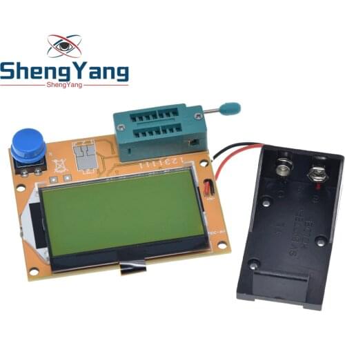 ShengYang 1pcs LCR-T3 Mega328 Transistor Tester Diode Triode Capacitance ESR Meter MOS/PNP/NPN L/C/R Well Working For arduino