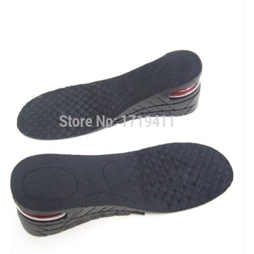 High Quality 3-Layer 6.5CM Air Bubble Cushion Shoe Lift Heel Insoles Pair Taller For Men and Women Height Increase