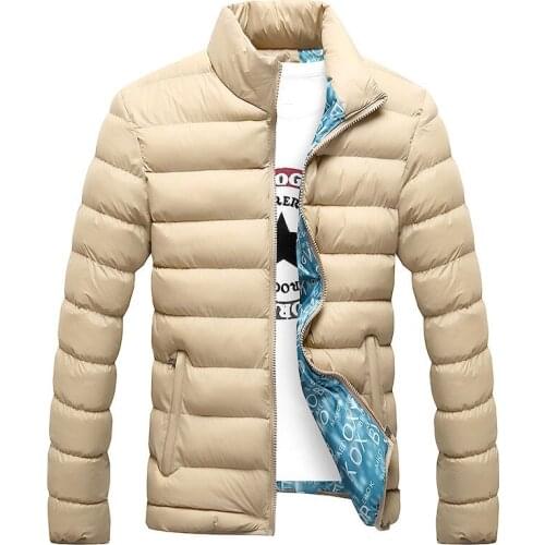 Winter Mens Parkas 2021 Thick Warm Male Jackets Slim Stand Collar Large Size 6XL Padded Casual Solid Coats