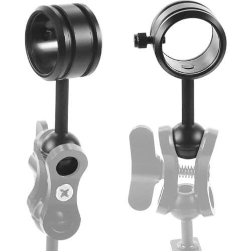 1 Inch Ball Head Mount Adapter To Diving Light Fixed Clip For Underwater Diving Strobe Housing Light