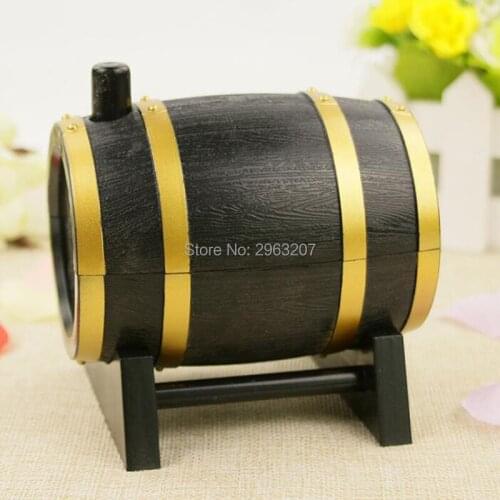 30pcs Creative Wine Barrel Style Plastic Automatic Toothpick Box Toothpick Container Toothpick Dispenser ZA6950