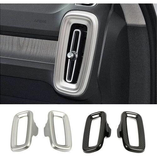 For Volvo XC40 2019-2021 Center Console Side Air Condition AC Outlet Vent Cover Trim Interior Accessories Decoration Sticker