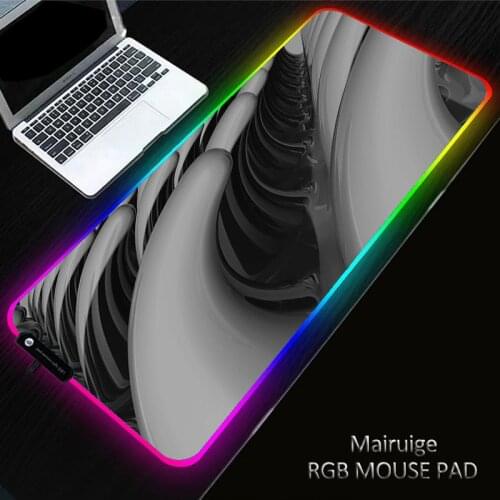 Mairuige40*90CM Glowing RGB Backlit Large Colorful Led Lighting XXL Keyboard Mat Gaming Mouse Pad Can Be Customized for Computer