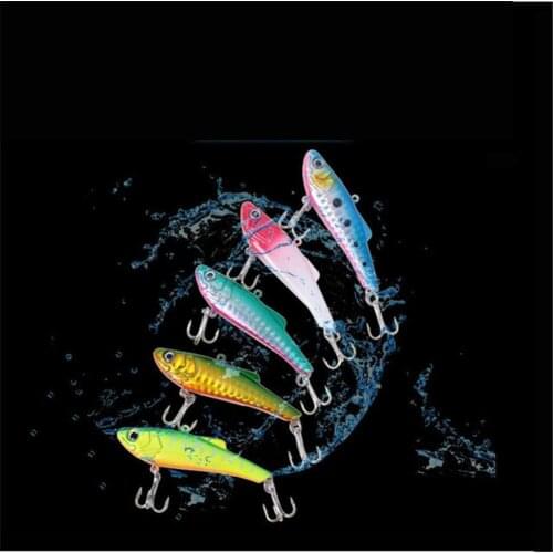 Fishing Hard Bait VIB for Sea Freshwater Boat Fishing Lure Set with Treble Hook Ultra-light Fishing Gear with Barbs Accessories